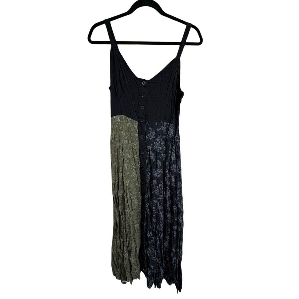 Thorn & Fable Hot Topic Skeleton Fairy Green Black Colorblock Dress L - Picture 4 of 9